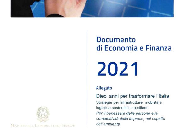 Copertina Documento di Economia e Finanza 2021
